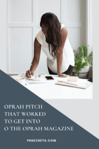 how to pitch Oprah's magazine