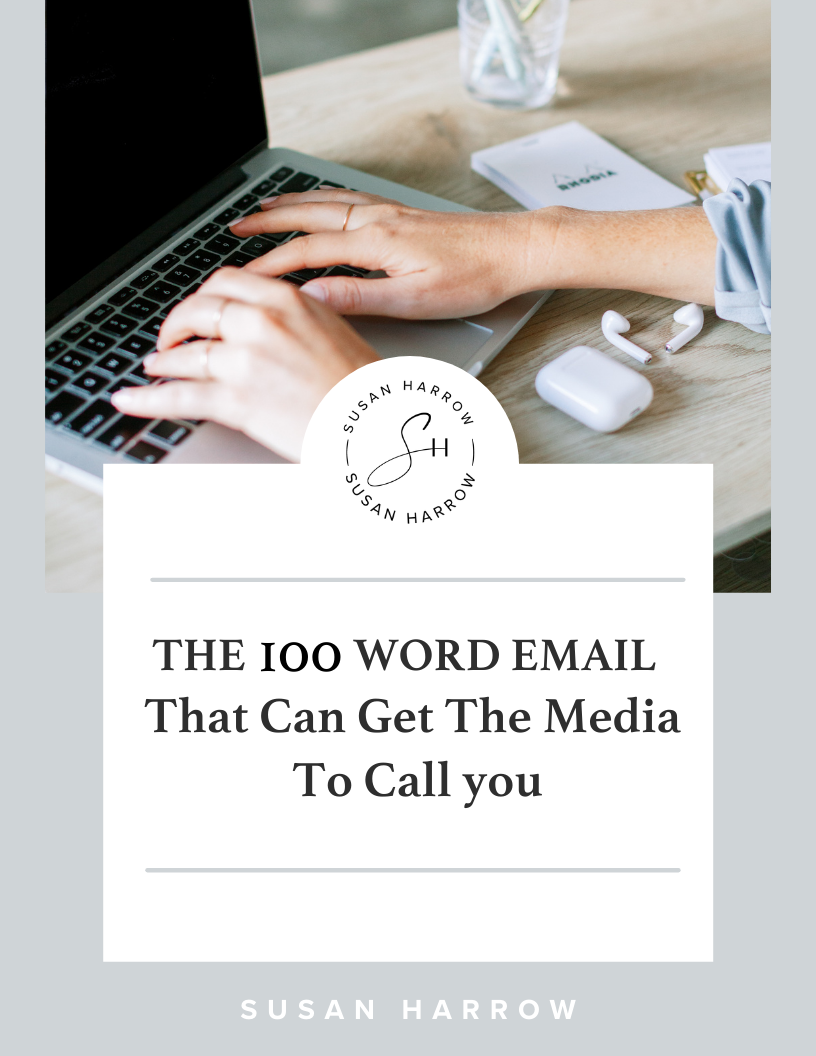 Media training 100 word email