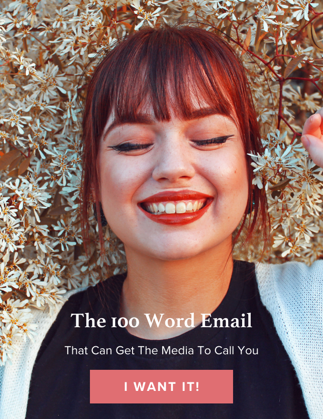 100 word email that can get the media to call you