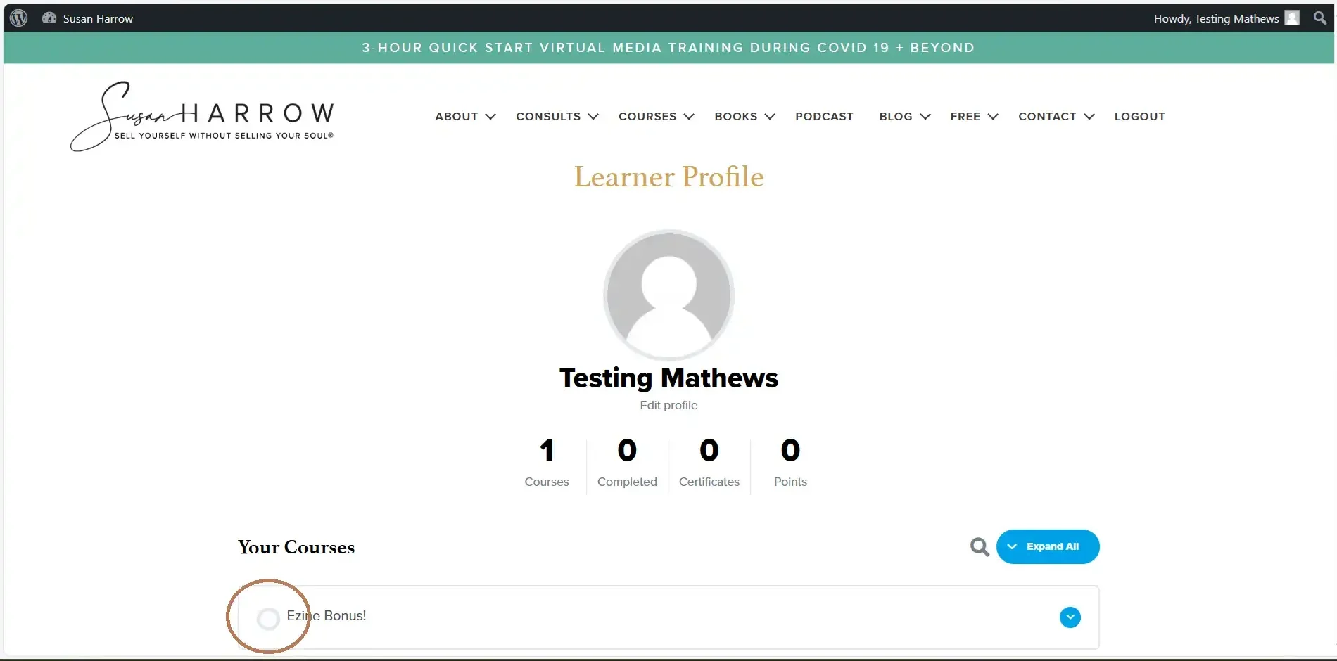 accessing course